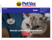 Tablet Screenshot of petvax.com